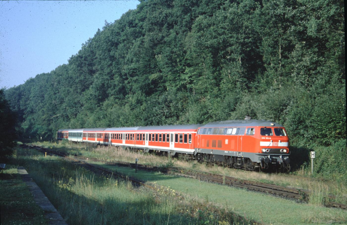 BR 218 im Odenwald bei Kaiulbach